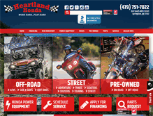 Tablet Screenshot of heartlandhonda.com